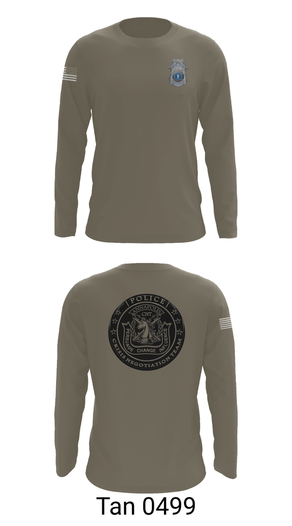 Long Sleeve Performance Shirt, Annapolis Police Department, Police, Teamtime, Team time, sublimation, custom sports apparel, team uniforms, spirit wear, spiritwear, sports uniforms, custom shirts, team store, custom team store, fundraiser sports, apparel fundraiser