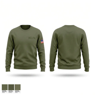Crew Neck Sweatshirt, Delta, Air Force, Teamtime, Team time, sublimation, custom sports apparel, team uniforms, spirit wear, spiritwear, sports uniforms, custom shirts, team store, custom team store, fundraiser sports, apparel fundraiser