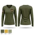 San Antonio Security Agency Women's Long Sleeve V-neck Shirt - 1