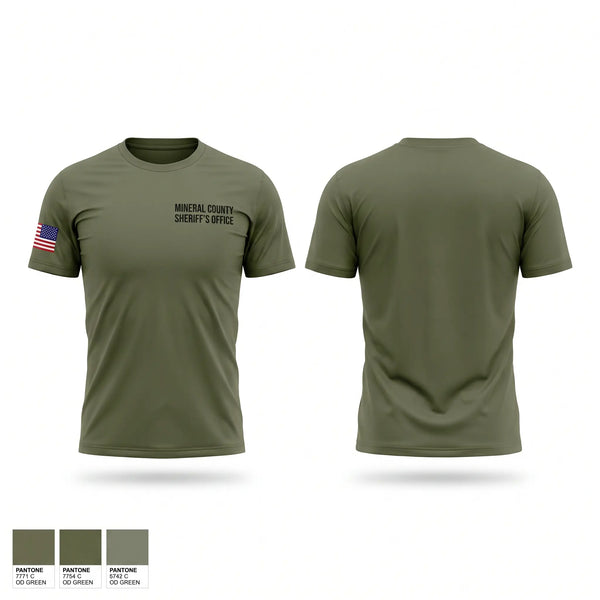 Short Sleeve Performance Shirt, Mineral County Sheriff’s Office, Police, Teamtime, Team time, sublimation, custom sports apparel, team uniforms, spirit wear, spiritwear, sports uniforms, custom shirts, team store, custom team store, fundraiser sports, apparel fundraiser
