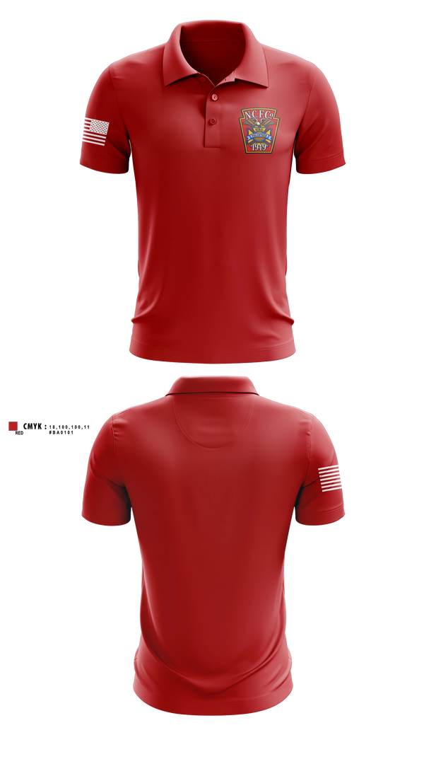 Short Sleeve Performance Polo, New Centerville & Rural Volunteer Fire Company, Fire Department, Teamtime, Team time, sublimation, custom sports apparel, team uniforms, spirit wear, spiritwear, sports uniforms, custom shirts, team store, custom team store, fundraiser sports, apparel fundraiser