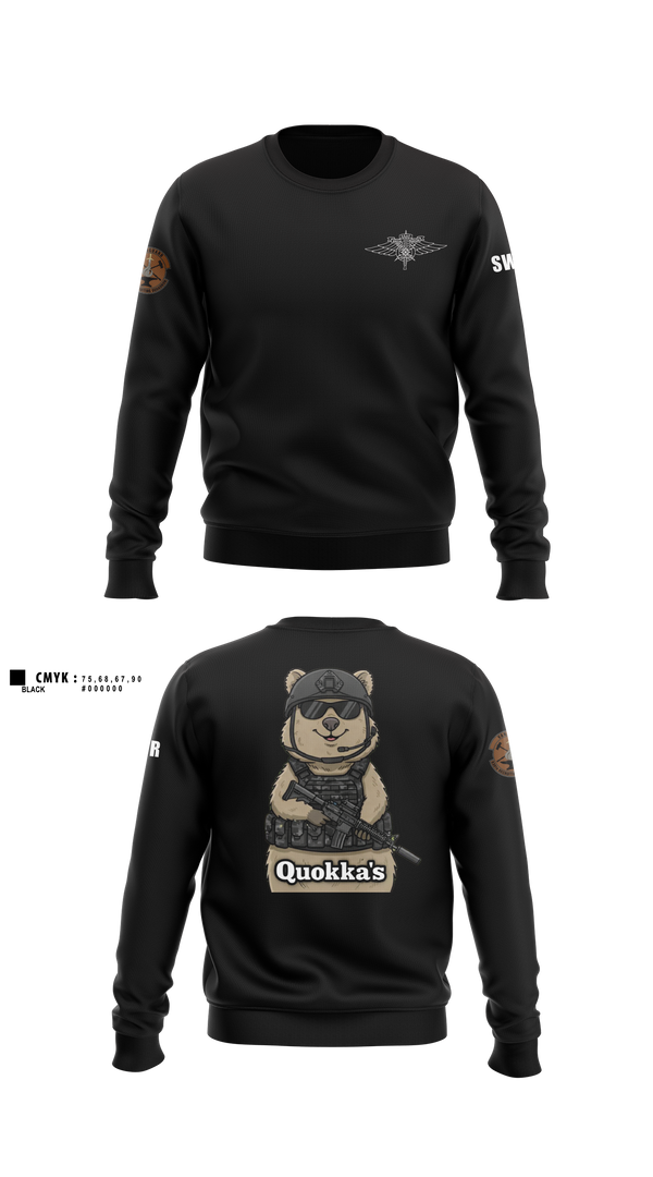 Crew Neck Sweatshirt, Q-Flight, Air Force, Teamtime, Team time, sublimation, custom sports apparel, team uniforms, spirit wear, spiritwear, sports uniforms, custom shirts, team store, custom team store, fundraiser sports, apparel fundraiser