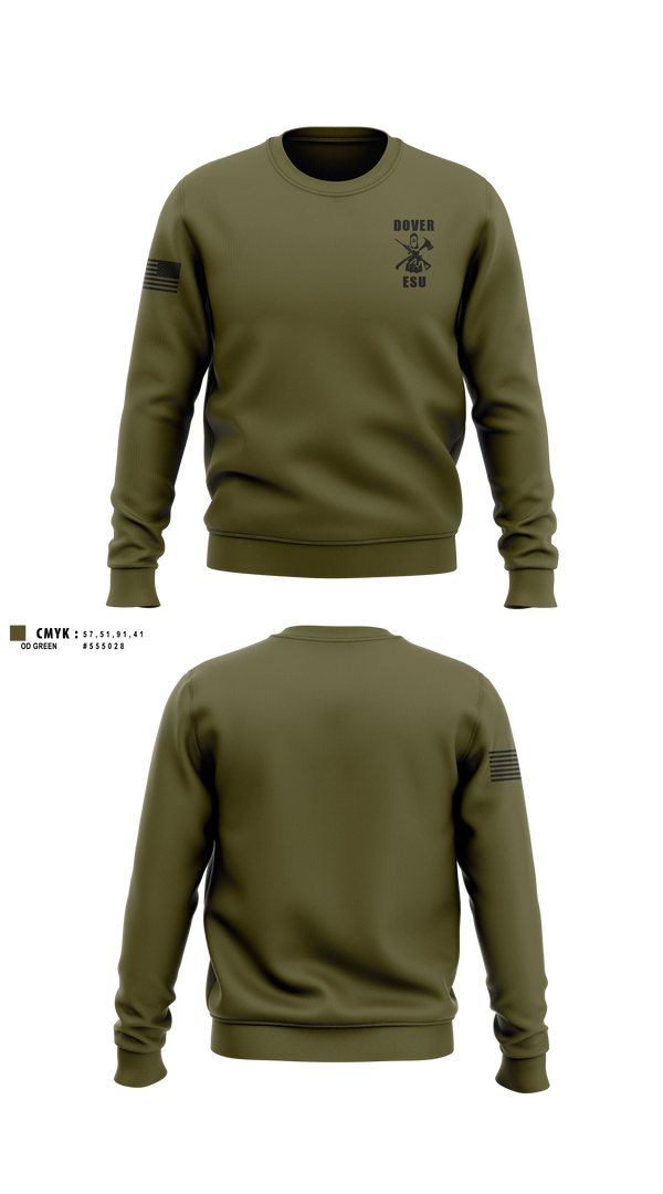 Crew Neck Sweatshirt, Dover ESU, Police, Teamtime, Team time, sublimation, custom sports apparel, team uniforms, spirit wear, spiritwear, sports uniforms, custom shirts, team store, custom team store, fundraiser sports, apparel fundraiser