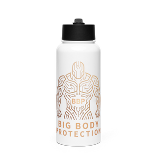 Big Body Protection Stainless Steel Water Bottle with a Straw Lid