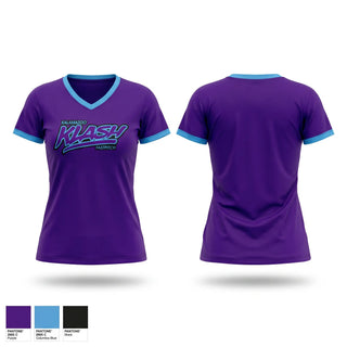 Womens Short Sleeve Vneck Shirt, Kalamazoo Klash, Softball, Teamtime, Team time, sublimation, custom sports apparel, team uniforms, spirit wear, spiritwear, sports uniforms, custom shirts, team store, custom team store, fundraiser sports, apparel fundraiser