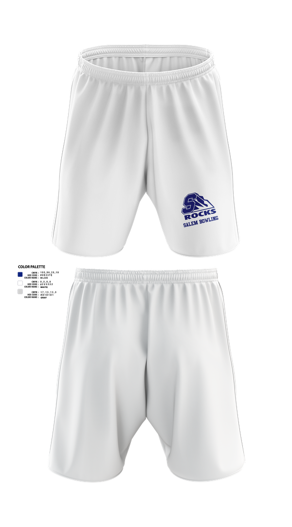 Athletic Shorts With Pockets, Salem High School Bowling, Bowling, Teamtime, Team time, sublimation, custom sports apparel, team uniforms, spirit wear, spiritwear, sports uniforms, custom shirts, team store, custom team store, fundraiser sports, apparel fundraiser