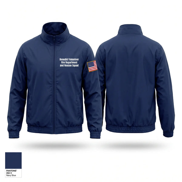 Windbreaker, Benedict Volunteer Fire Department and Rescue Squad, Fire Department, Teamtime, Team time, sublimation, custom sports apparel, team uniforms, spirit wear, spiritwear, sports uniforms, custom shirts, team store, custom team store, fundraiser sports, apparel fundraiser