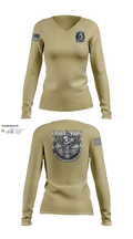 HSM-78 87869362 Women's Long Sleeve V-neck Shirt - 101