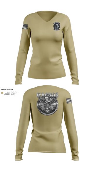 Womens Long Sleeve Vneck Shirt, HSM-78, , Teamtime, Team time, sublimation, custom sports apparel, team uniforms, spirit wear, spiritwear, sports uniforms, custom shirts, team store, custom team store, fundraiser sports, apparel fundraiser