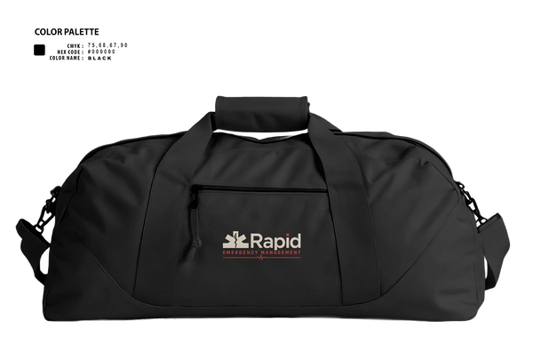 Duffle Bag, Rapid Emergency Management, EMS/EMT, Teamtime, Team time, sublimation, custom sports apparel, team uniforms, spirit wear, spiritwear, sports uniforms, custom shirts, team store, custom team store, fundraiser sports, apparel fundraiser