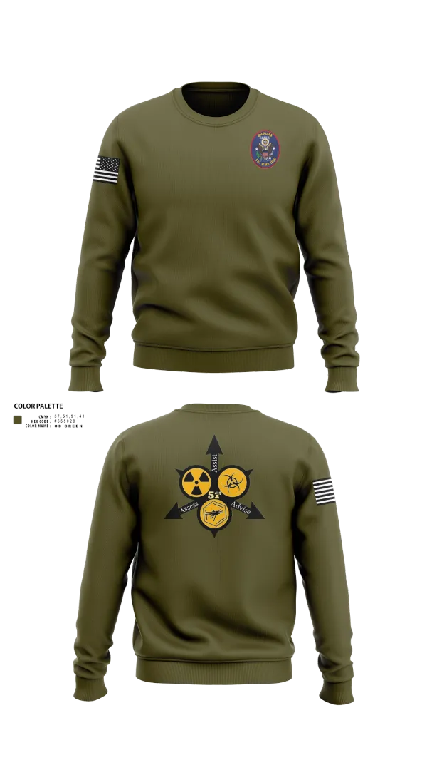 Crew Neck Sweatshirt, , Army, Teamtime, Team time, sublimation, custom sports apparel, team uniforms, spirit wear, spiritwear, sports uniforms, custom shirts, team store, custom team store, fundraiser sports, apparel fundraiser
