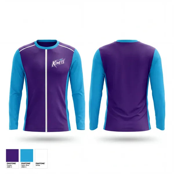 Long Sleeve Performance Shirt, Komets, Softball, Teamtime, Team time, sublimation, custom sports apparel, team uniforms, spirit wear, spiritwear, sports uniforms, custom shirts, team store, custom team store, fundraiser sports, apparel fundraiser