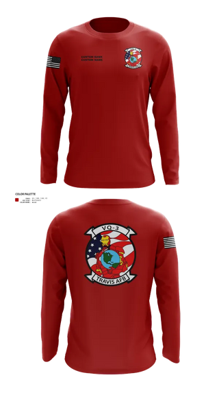 Long Sleeve Performance Shirt, VQ3 Det Travis, , Teamtime, Team time, sublimation, custom sports apparel, team uniforms, spirit wear, spiritwear, sports uniforms, custom shirts, team store, custom team store, fundraiser sports, apparel fundraiser