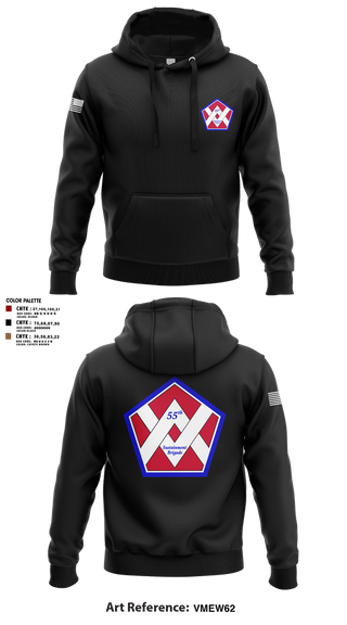 Hoodie, 55th Sustainment Brigade, , Teamtime, Team time, sublimation, custom sports apparel, team uniforms, spirit wear, spiritwear, sports uniforms, custom shirts, team store, custom team store, fundraiser sports, apparel fundraiser