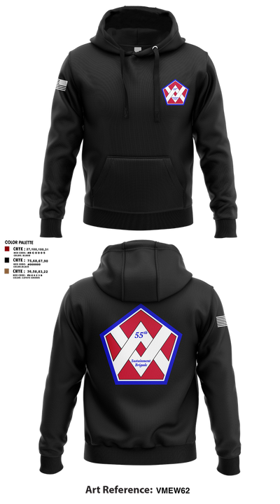 55th Sustainment Brigade 67361333 Hoodie - 3