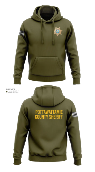 Hoodie, Pottawattamie County Sheriff's Office, Police, Teamtime, Team time, sublimation, custom sports apparel, team uniforms, spirit wear, spiritwear, sports uniforms, custom shirts, team store, custom team store, fundraiser sports, apparel fundraiser