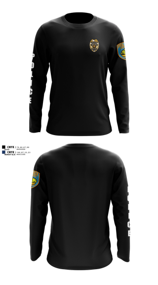 Long Sleeve Performance Shirt, team name, Police, Teamtime, Team time, sublimation, custom sports apparel, team uniforms, spirit wear, spiritwear, sports uniforms, custom shirts, team store, custom team store, fundraiser sports, apparel fundraiser