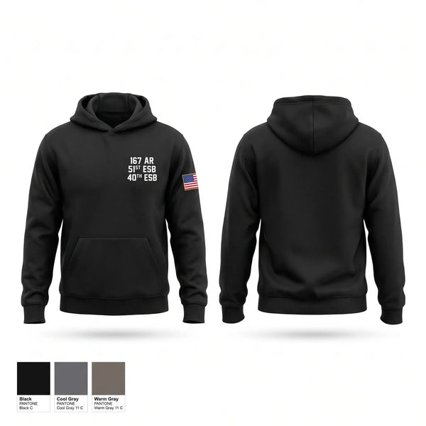 Hoodie, 1-67 AR, 51st ESB, 40th ESB, Army, Teamtime, Team time, sublimation, custom sports apparel, team uniforms, spirit wear, spiritwear, sports uniforms, custom shirts, team store, custom team store, fundraiser sports, apparel fundraiser