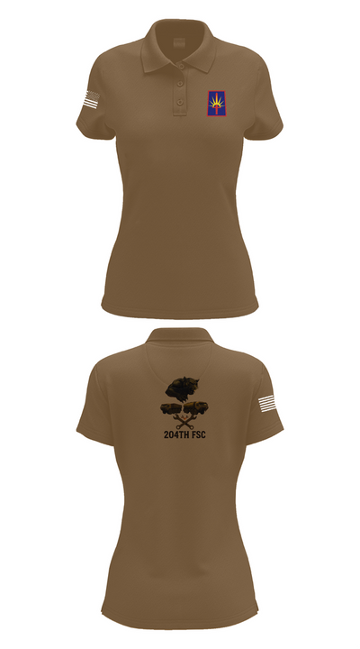 204thFSC 28842654 Women's Short Sleeve Performance Polo  - 14