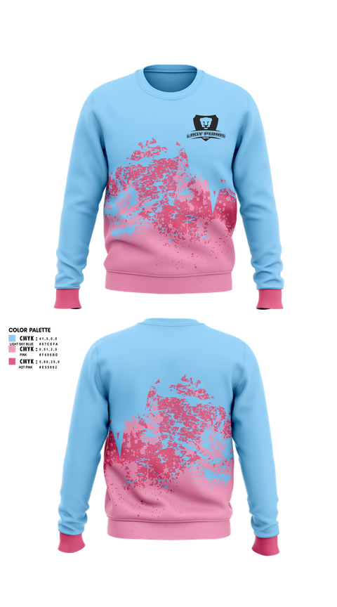 Crew Neck Sweatshirt, Lady Pumas, Women's Soccer, Teamtime, Team time, sublimation, custom sports apparel, team uniforms, spirit wear, spiritwear, sports uniforms, custom shirts, team store, custom team store, fundraiser sports, apparel fundraiser