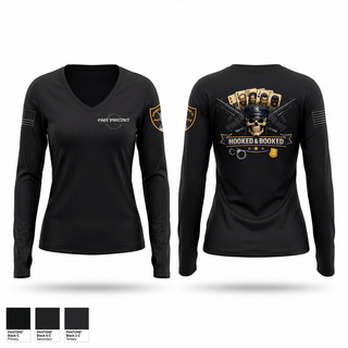 Womens Long Sleeve Vneck Shirt, East Precint, Police, Teamtime, Team time, sublimation, custom sports apparel, team uniforms, spirit wear, spiritwear, sports uniforms, custom shirts, team store, custom team store, fundraiser sports, apparel fundraiser