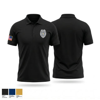Short Sleeve Performance Polo, Bibb County BOE Police Department, Police, Teamtime, Team time, sublimation, custom sports apparel, team uniforms, spirit wear, spiritwear, sports uniforms, custom shirts, team store, custom team store, fundraiser sports, apparel fundraiser
