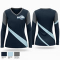 Carolina Hurricanes 44776521 Women's Long Sleeve V-neck Shirt - 21