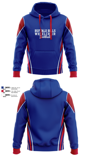 Hoodie, Buffalo Blizzards Wheelchair Basketball team, Men's Basketball, Teamtime, Team time, sublimation, custom sports apparel, team uniforms, spirit wear, spiritwear, sports uniforms, custom shirts, team store, custom team store, fundraiser sports, apparel fundraiser