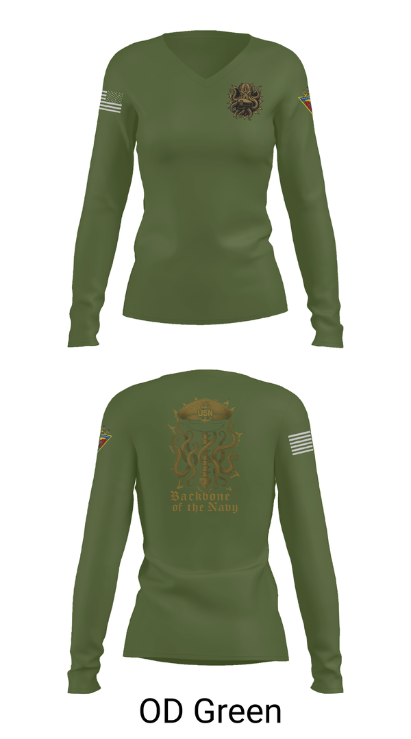 Womens Long Sleeve Vneck Shirt, NAS Patuxent River, , Teamtime, Team time, sublimation, custom sports apparel, team uniforms, spirit wear, spiritwear, sports uniforms, custom shirts, team store, custom team store, fundraiser sports, apparel fundraiser