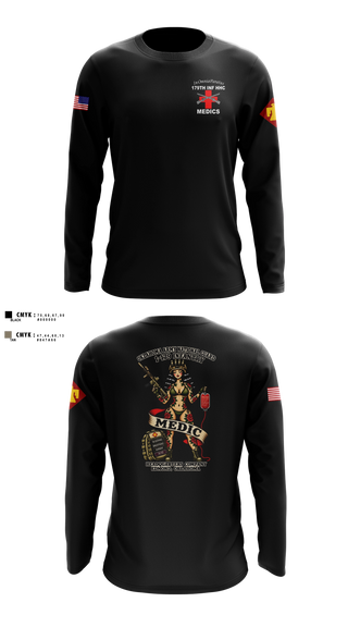 Long Sleeve Performance Shirt, 179 HHC Medics, National Guard, Teamtime, Team time, sublimation, custom sports apparel, team uniforms, spirit wear, spiritwear, sports uniforms, custom shirts, team store, custom team store, fundraiser sports, apparel fundraiser
