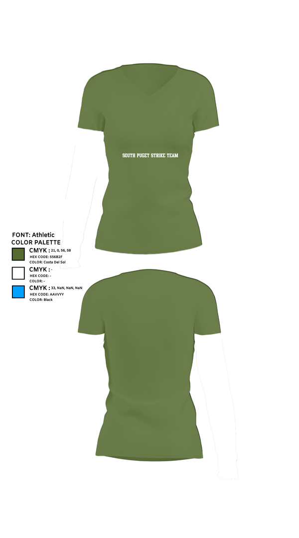 Womens Short Sleeve Vneck Shirt, South Puget strike team, , Teamtime, Team time, sublimation, custom sports apparel, team uniforms, spirit wear, spiritwear, sports uniforms, custom shirts, team store, custom team store, fundraiser sports, apparel fundraiser