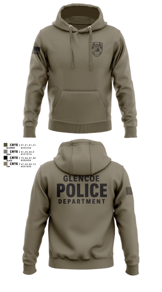 Hoodie, Glencoe Police Department, Police, Teamtime, Team time, sublimation, custom sports apparel, team uniforms, spirit wear, spiritwear, sports uniforms, custom shirts, team store, custom team store, fundraiser sports, apparel fundraiser