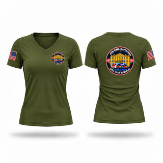 Womens Short Sleeve Vneck Shirt, Johanniter, EMS/EMT, Teamtime, Team time, sublimation, custom sports apparel, team uniforms, spirit wear, spiritwear, sports uniforms, custom shirts, team store, custom team store, fundraiser sports, apparel fundraiser