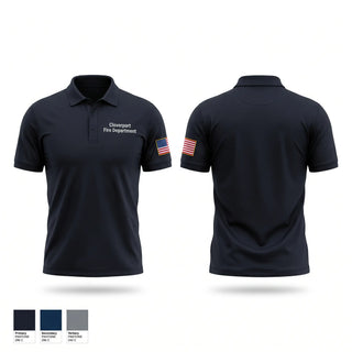 Short Sleeve Performance Polo, Cloverport Fire Department, Fire Department, Teamtime, Team time, sublimation, custom sports apparel, team uniforms, spirit wear, spiritwear, sports uniforms, custom shirts, team store, custom team store, fundraiser sports, apparel fundraiser