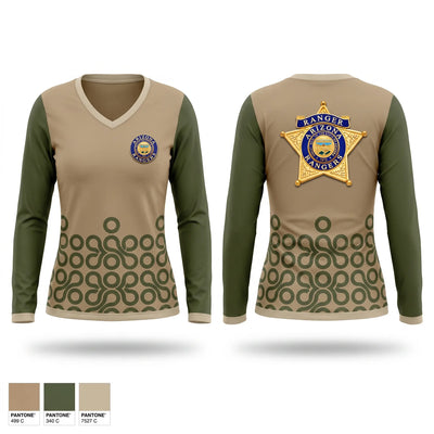 Arizona Rangers Women's Long Sleeve V-neck Shirt - 1