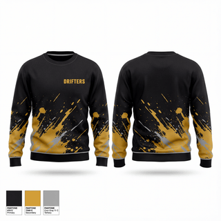 Crew Neck Sweatshirt, Drifters, Softball, Teamtime, Team time, sublimation, custom sports apparel, team uniforms, spirit wear, spiritwear, sports uniforms, custom shirts, team store, custom team store, fundraiser sports, apparel fundraiser