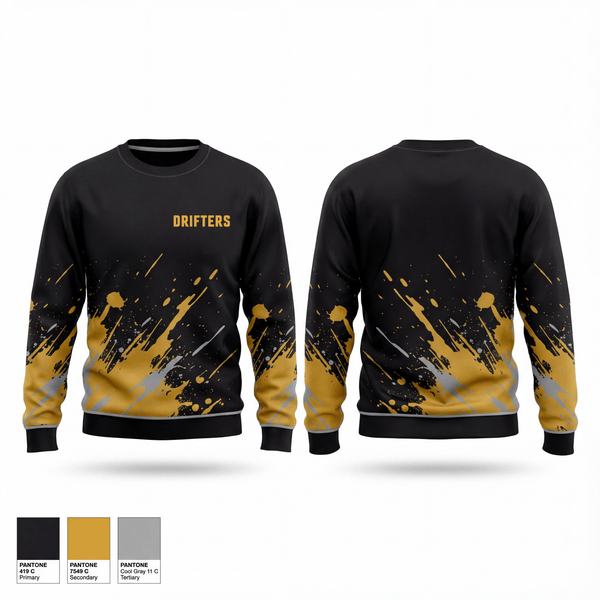 Crew Neck Sweatshirt, Drifters, Softball, Teamtime, Team time, sublimation, custom sports apparel, team uniforms, spirit wear, spiritwear, sports uniforms, custom shirts, team store, custom team store, fundraiser sports, apparel fundraiser