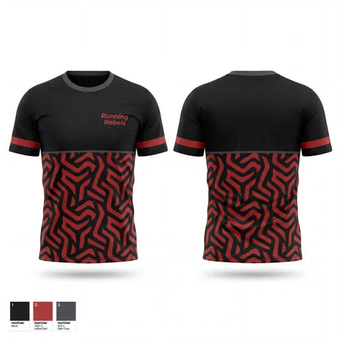 Short Sleeve Performance Shirt, Running rebels, Men's Basketball, Teamtime, Team time, sublimation, custom sports apparel, team uniforms, spirit wear, spiritwear, sports uniforms, custom shirts, team store, custom team store, fundraiser sports, apparel fundraiser