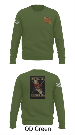 Crew Neck Sweatshirt, 2nd Medical Brigade, , Teamtime, Team time, sublimation, custom sports apparel, team uniforms, spirit wear, spiritwear, sports uniforms, custom shirts, team store, custom team store, fundraiser sports, apparel fundraiser