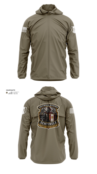 Windbreaker, 528th MED DET COSC, Army, Teamtime, Team time, sublimation, custom sports apparel, team uniforms, spirit wear, spiritwear, sports uniforms, custom shirts, team store, custom team store, fundraiser sports, apparel fundraiser
