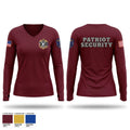 PATRIOT SECURITY Women's Long Sleeve V-neck Shirt - 1