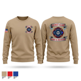 Crew Neck Sweatshirt, Lost Gap Fire & Rescue, Fire Department, Teamtime, Team time, sublimation, custom sports apparel, team uniforms, spirit wear, spiritwear, sports uniforms, custom shirts, team store, custom team store, fundraiser sports, apparel fundraiser