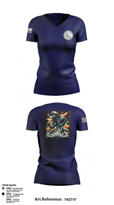 Ntag Rocky Mountain 83988084 Women's Short Sleeve V-neck Shirt - 2