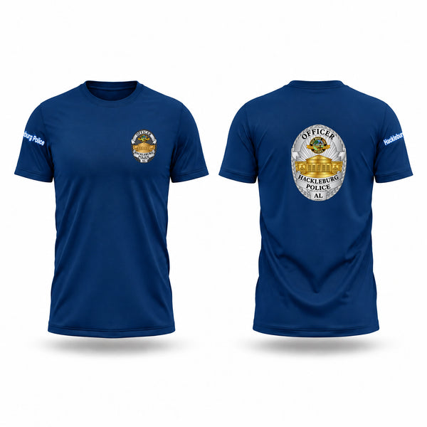 Short Sleeve Performance Shirt, Hackleburg Police Department, Police, Teamtime, Team time, sublimation, custom sports apparel, team uniforms, spirit wear, spiritwear, sports uniforms, custom shirts, team store, custom team store, fundraiser sports, apparel fundraiser