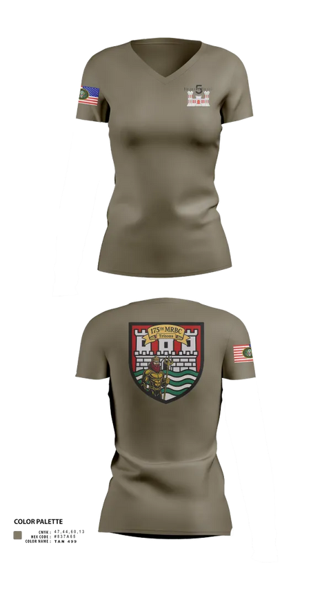 Womens Short Sleeve Vneck Shirt, 175th MRBC, , Teamtime, Team time, sublimation, custom sports apparel, team uniforms, spirit wear, spiritwear, sports uniforms, custom shirts, team store, custom team store, fundraiser sports, apparel fundraiser