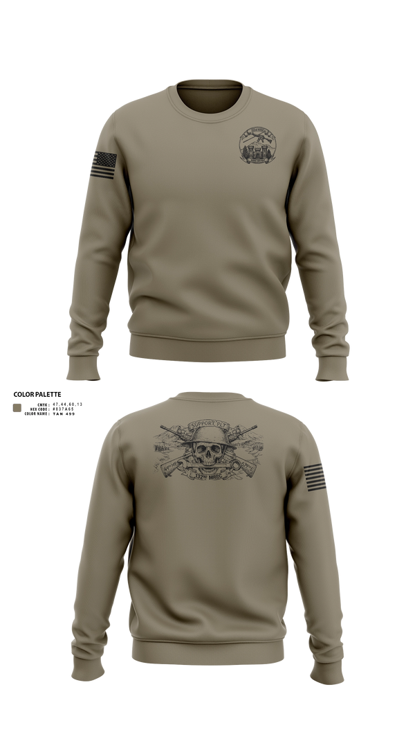 Crew Neck Sweatshirt, 132nd mrbc, National Guard, Teamtime, Team time, sublimation, custom sports apparel, team uniforms, spirit wear, spiritwear, sports uniforms, custom shirts, team store, custom team store, fundraiser sports, apparel fundraiser