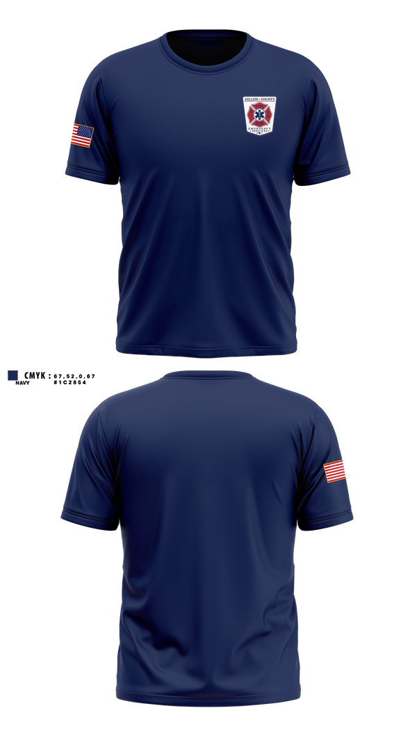 Dillon County Emergency Services Old School Cotton Feel Shirt - 11