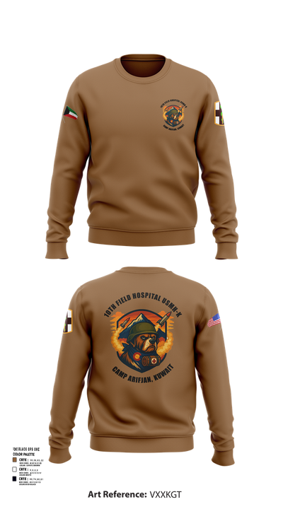 10th Field Hospital (FWD) 73609367 Crew Neck Sweatshirt - 102