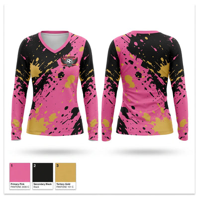 Inglewood FC Women's Long Sleeve V-neck Shirt - 1