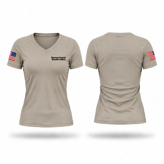 Womens Short Sleeve Vneck Shirt, Stevens County Sheriff's Office, Police, Teamtime, Team time, sublimation, custom sports apparel, team uniforms, spirit wear, spiritwear, sports uniforms, custom shirts, team store, custom team store, fundraiser sports, apparel fundraiser